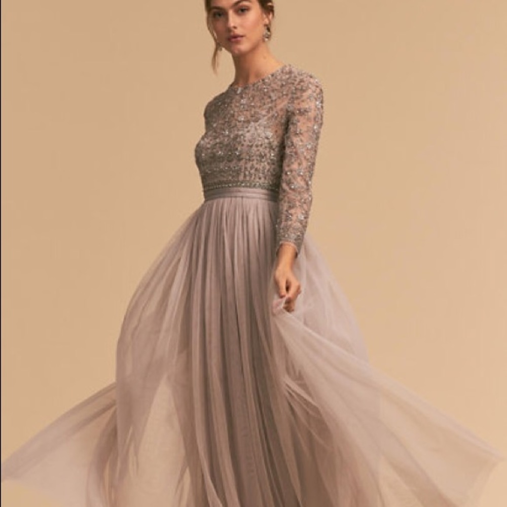 BHLDN Miramar Dress in Dove.  Size 10 (US)